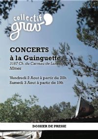 Concerts à la guinguette. Du 2 au 3 août 2013 à Nimes. Gard. 